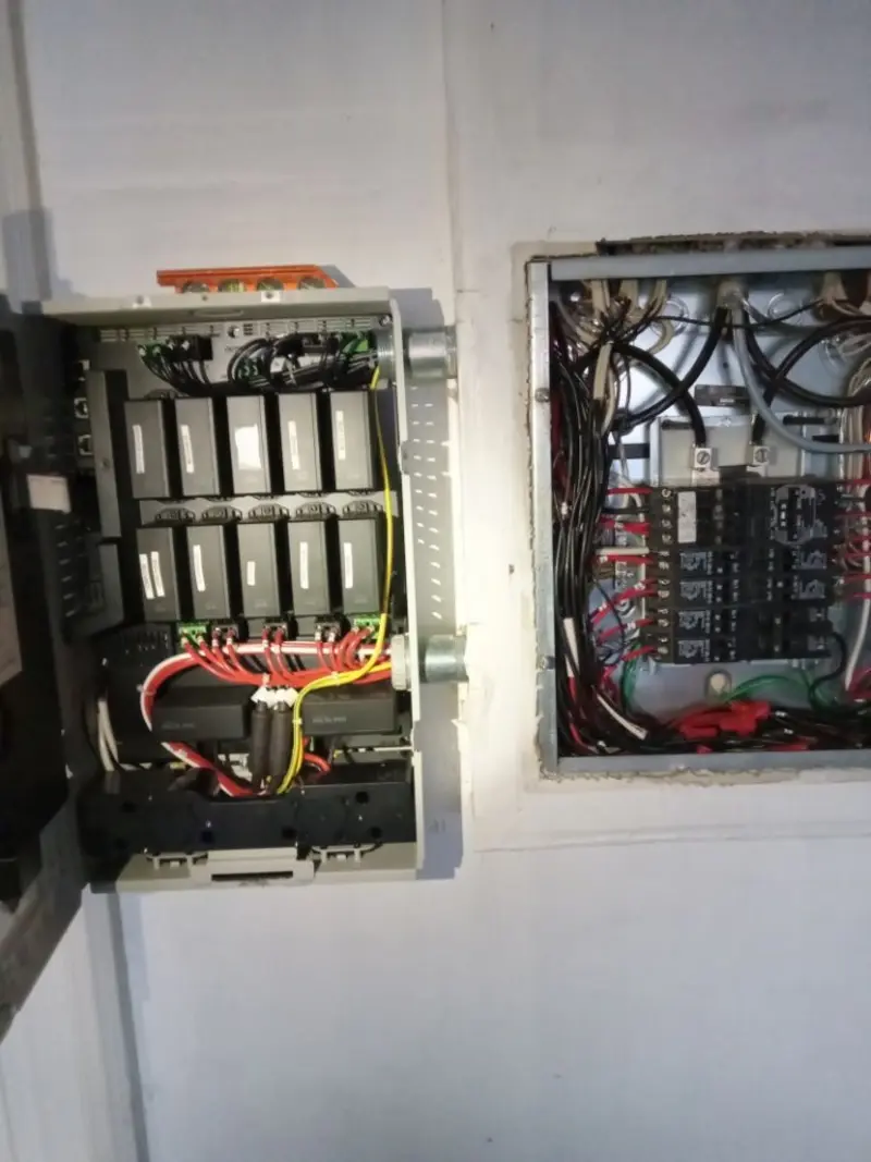 Electrical panel upgrade completed for Security Camera Wiring in Mount Morris
